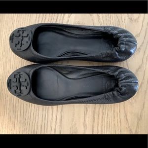 Size 7 Black Tory Burch Flats